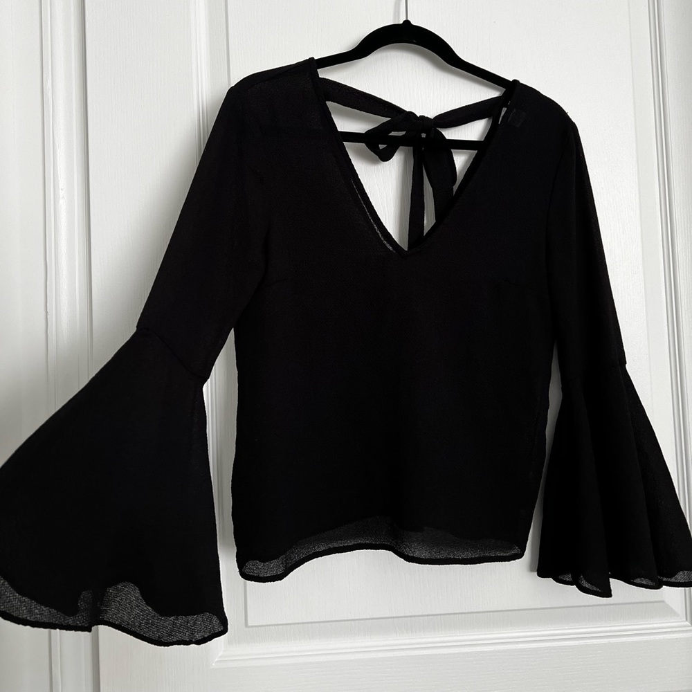 Divided By H&M Gothic Bell Sleeve Blouse